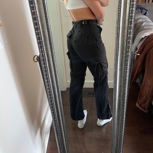 black cargo pants